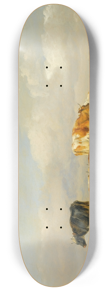 Thomas Sidney Cooper - Cattle In A Kent Meadow 8.25 inch art skate deck
