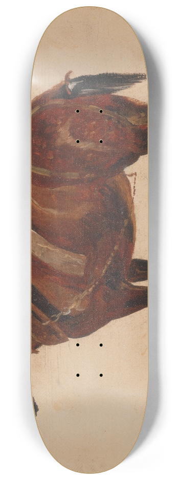 Thomas Sidney Cooper - Study of a Working Horse 8.25 inch art skate deck