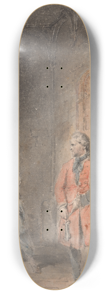 Thomas Stothard - Illustration to the Virtuous Orphan 8.25 inch art skate deck