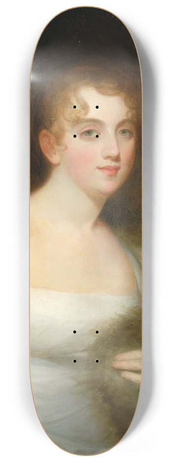 Thomas Sully - Mary Abigail Willing Coale 8.25 inch art skate deck
