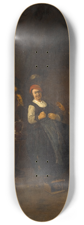Thomas Wijck - Tavern Scene 8.25 inch art skate deck