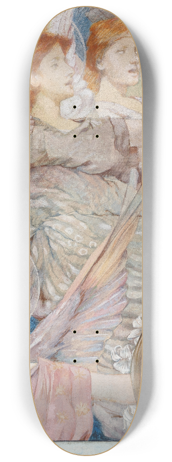 Thomas Wilmer Dewing - Gloria 8.25 inch art skate deck