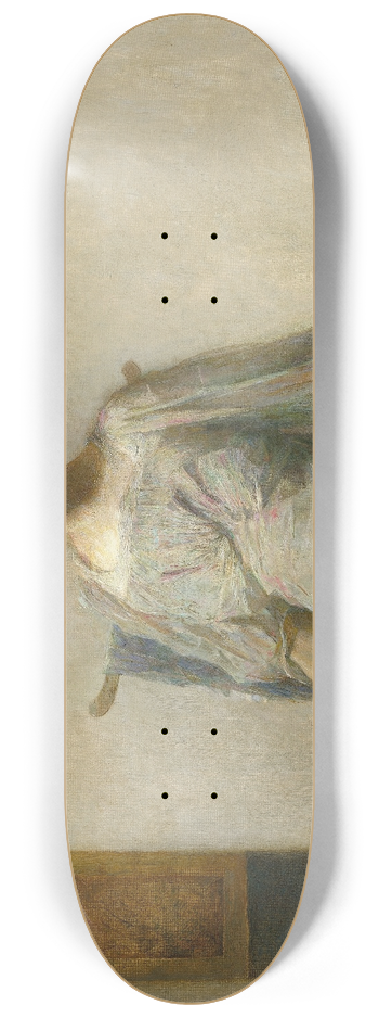 Thomas Wilmer Dewing - Lady with a Mask 8.25 inch art skate deck