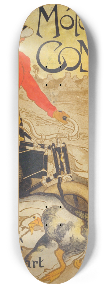 Thophile Alexandre Steinlen - Motocycles Comiot 8.25 inch art skate deck