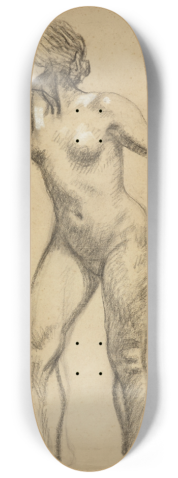 Thophile Alexandre Steinlen - Nu debout au bras allong 8.25 inch art skate deck