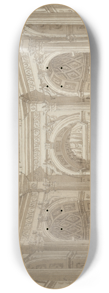 Tranquillo Orsi - Interior of an Octagonal Room 8.25 inch art skate deck