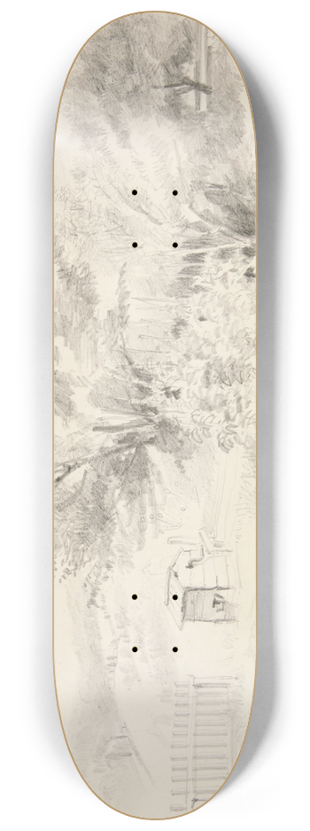 Truman Seymour - Landscape 8.25 inch art skate deck