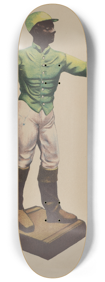 American 20th Century - Jockey Hitching Post 8.25 inch art skate deck