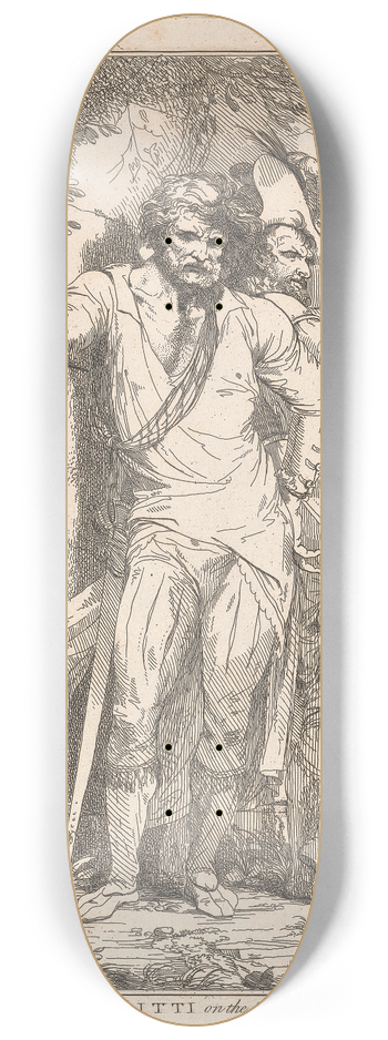 John Hamilton Mortimer - Banditti on the lookout 8.25 inch art skate deck