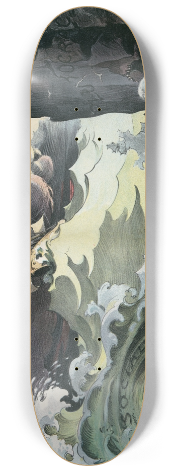 Udo Keppler - A case for careful navigation 8.25 inch art skate deck