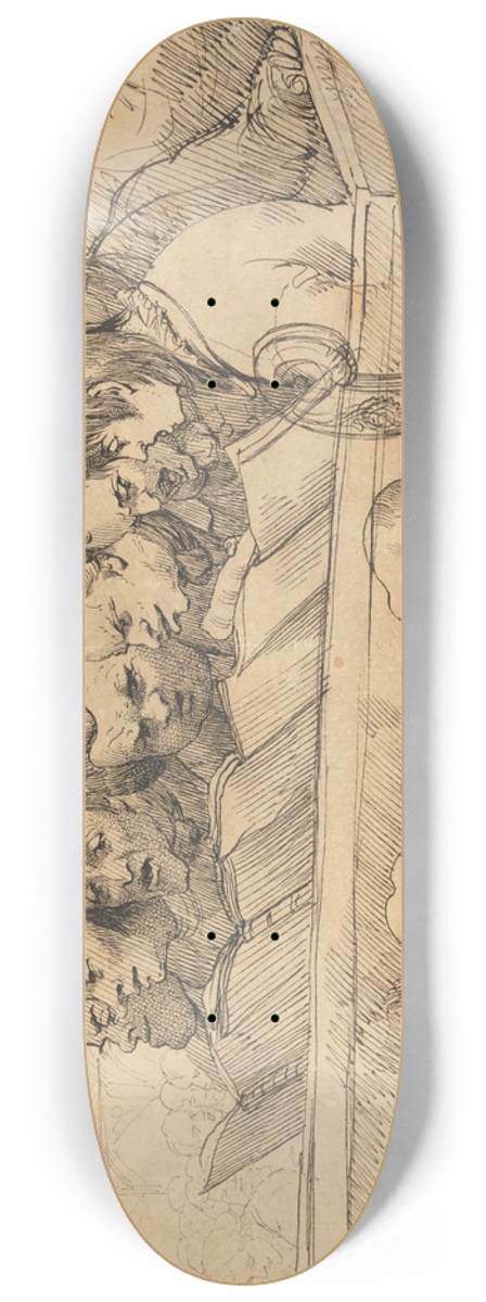 John Hamilton Mortimer - The Concert 8.25 inch art skate deck