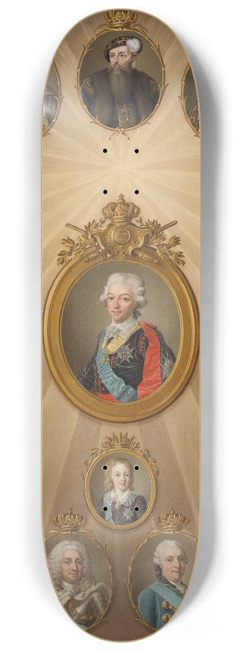 Ulrika Pasch - Regentlngd Gustav I  Gustav IV Adolf 8.25 inch art skate deck