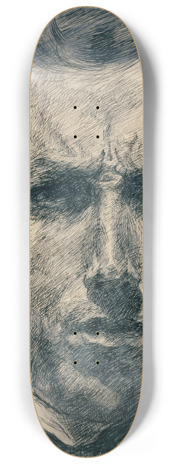 Umberto Boccioni - Self-Portrait 8.25 inch art skate deck