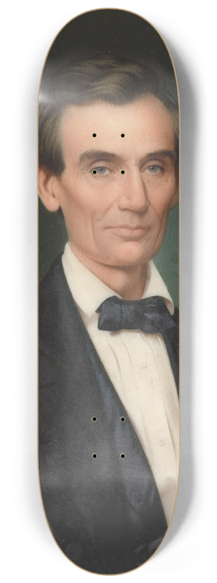John Henry Brown - Abraham Lincoln 8.25 inch art skate deck
