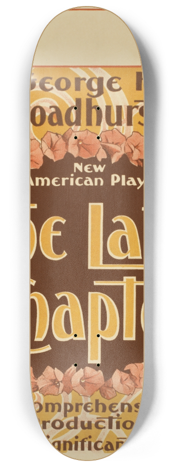 U.S. Lithograph Co. - The last chapter 8.25 inch art skate deck