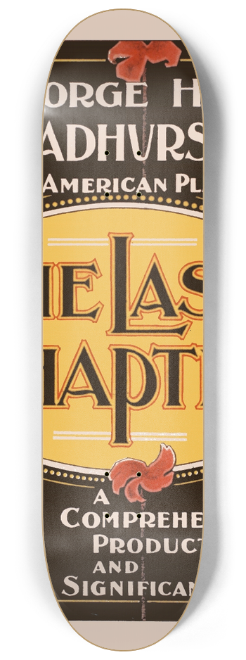 U.S. Lithograph Co. - The last chapter 8.25 inch art skate deck