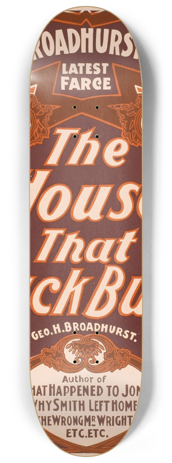 U.S. Printing Co. - The house that Jack built 8.25 inch art skate deck