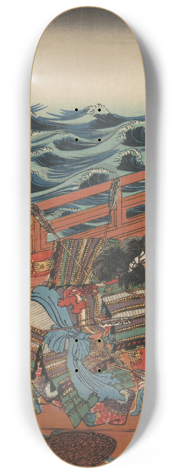 Utagawa Kuniyoshi - Saga gor mitsutoki 8.25 inch art skate deck