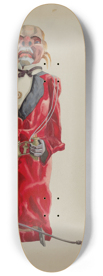 Verna Tallman - Puppet with Opera Glass 8.25 inch art skate deck