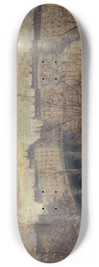 Victor Lecomte - Le pont de la Tournelle 8.25 inch art skate deck