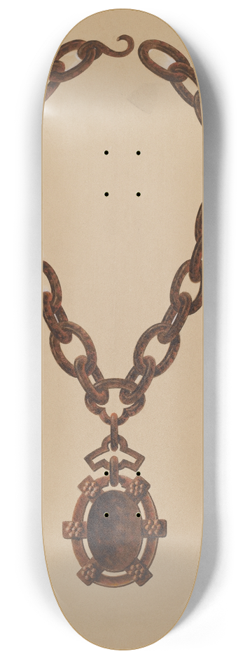 John H. Tercuzzi - Necklace 8.25 inch art skate deck