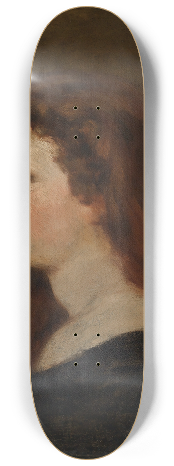 Victor Mller - Weibliches Bildnis (Studienkopf) 8.25 inch art skate deck