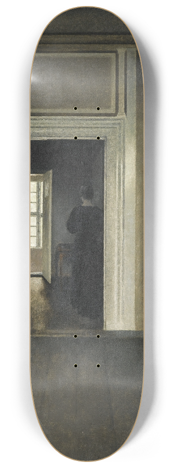 Vilhelm Hammershi - Interior. Strandgade 30 8.25 inch art skate deck