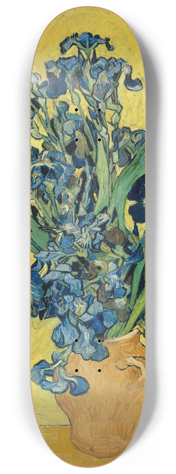 Vincent van Gogh - Irises 8.25 inch art skate deck