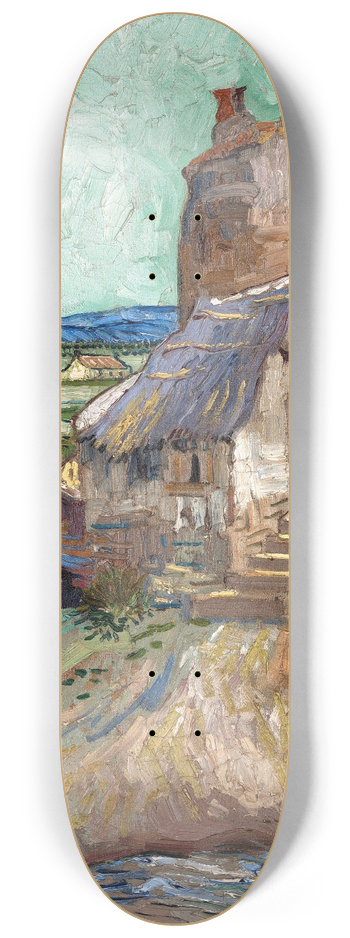 Vincent van Gogh - La Maison de la Crau 8.25 inch art skate deck