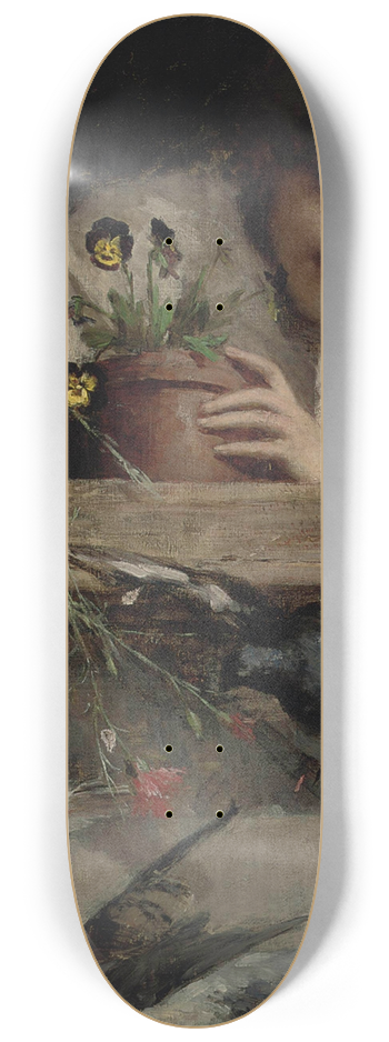 Virgilio Ripari - Piccioni alla finestra 8.25 inch art skate deck