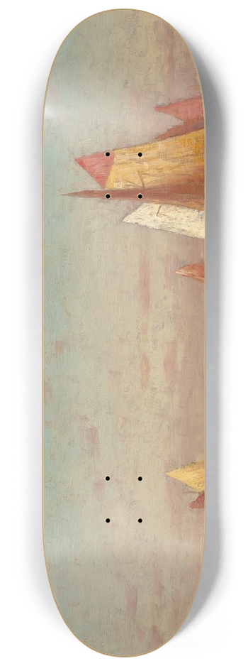 Walter Blackman - Sailing on Calm Waters 8.25 inch art skate deck