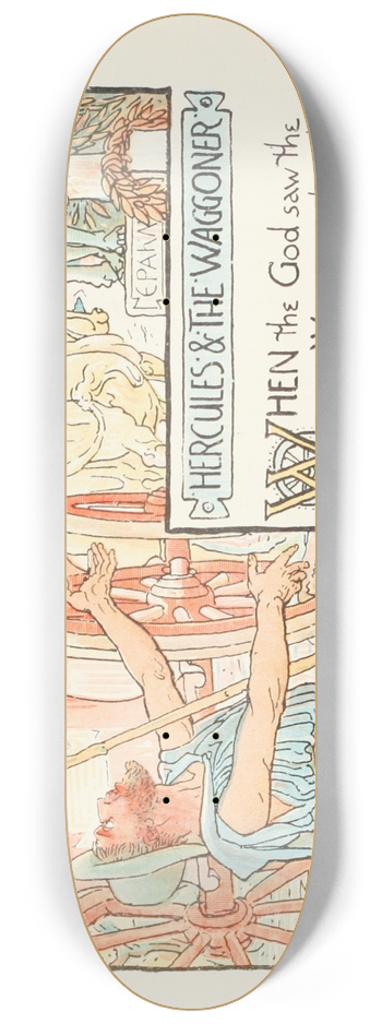 Walter Crane - Hercules and the Waggoner 8.25 inch art skate deck