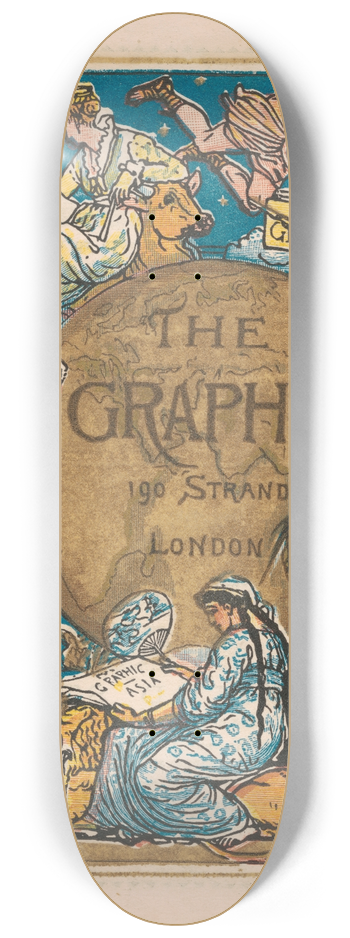 Walter Crane - The Graphic 8.25 inch art skate deck