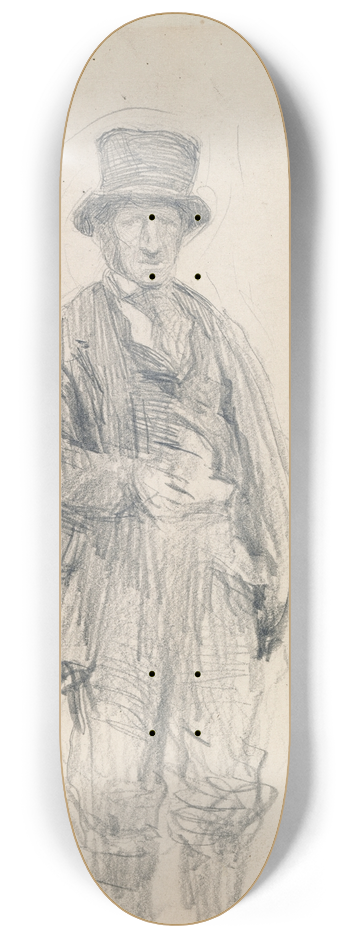 Walter Frederick Osborne - A Galway Man 8.25 inch art skate deck