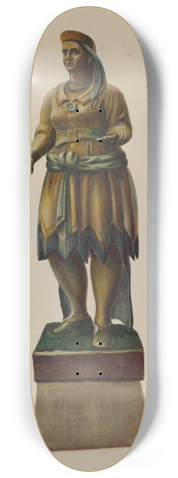 Walter Hochstrasser - Cigar Store Indian 8.25 inch art skate deck