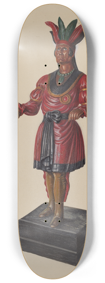 Walter Hochstrasser - Cigar Store Indian 8.25 inch art skate deck