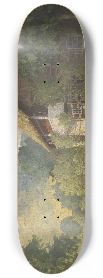 Walter Stoitzner - Idyllische Szene 8.25 inch art skate deck