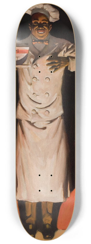 Walter Whitehead - Encore, Cream of Wheat ad illustration 8.25 inch art skate deck