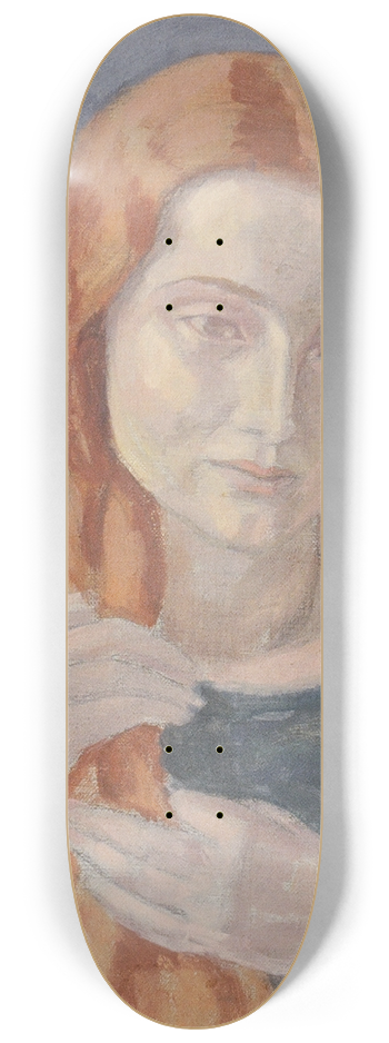 Walther Gamerith - Mdchen mit langen Haaren 8.25 inch art skate deck