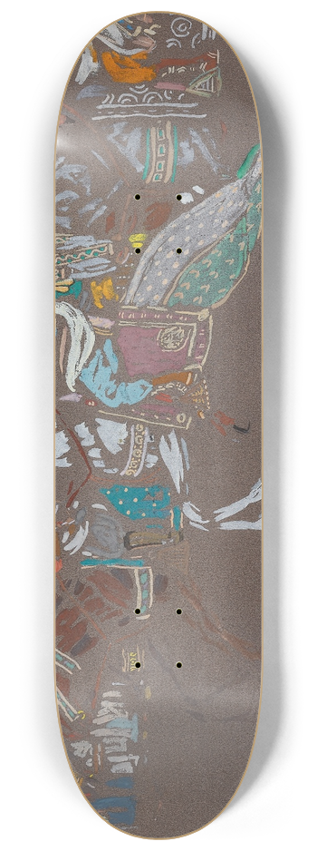 Wassily Kandinsky - Arab cavalry 8.25 inch art skate deck