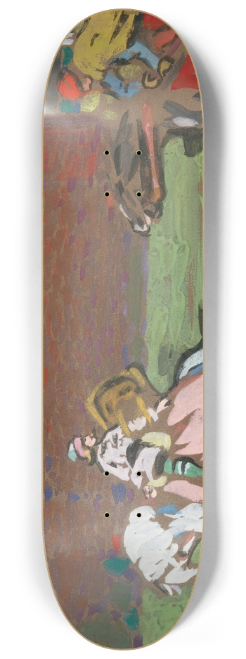 Wassily Kandinsky - Crusaders 8.25 inch art skate deck