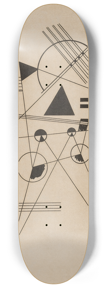 Wassily Kandinsky - Lithographie No. 1 (R. 185) 8.25 inch art skate deck