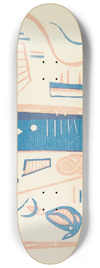 Wassily Kandinsky - Untitled, from XXe Sicle 8.25 inch art skate deck
