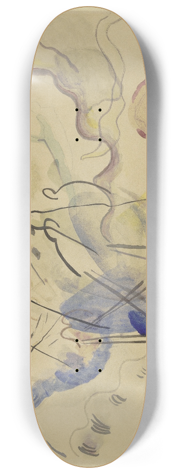 Wassily Kandinsky - Untitled (Improvisation) 8.25 inch art skate deck
