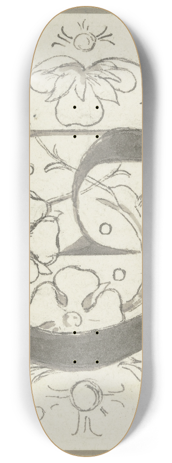 Wilhelm Steinhausen - Initial G 8.25 inch art skate deck