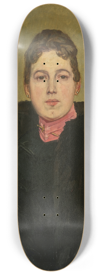 Wilhelm Trbner - Portrait of an Unknown Lady 8.25 inch art skate deck