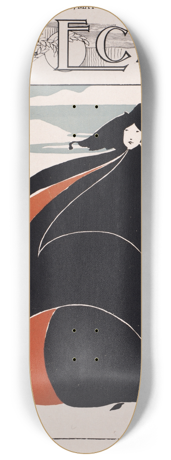 Will Bradley - The echo, Chicago, May 15, 1895 8.25 inch art skate deck