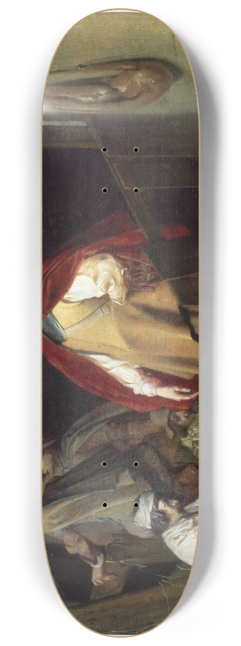 Willem Cornelisz Duyster - Interior with Soldiers 8.25 inch art skate deck