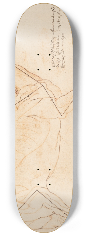 Willem Panneels - Anatomisk og proportionsstudie. En hest 8.25 inch art skate deck