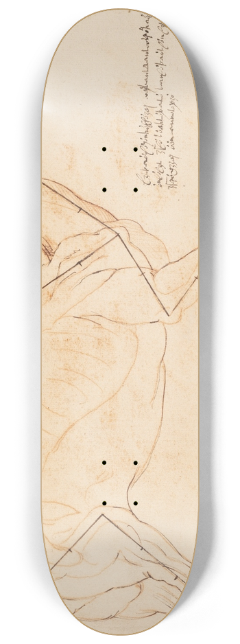 Willem Panneels - Anatomisk og proportionsstudie En hest 8.25 inch art skate deck